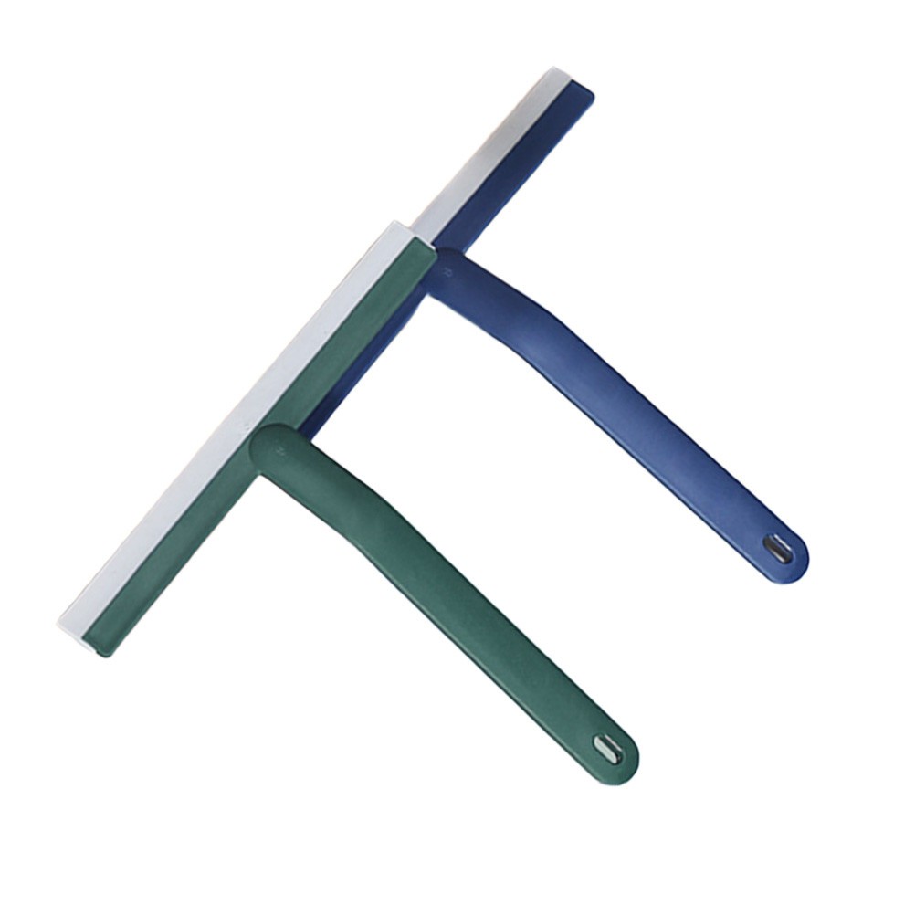 2 Pcs Manual Cleaning Tool Glass Squeegee Window Brush For Home Bathroom