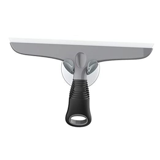 Multi-Purpose Silicon Squeegee for Window, 10 inch (Pack of 1) Gray & Black
