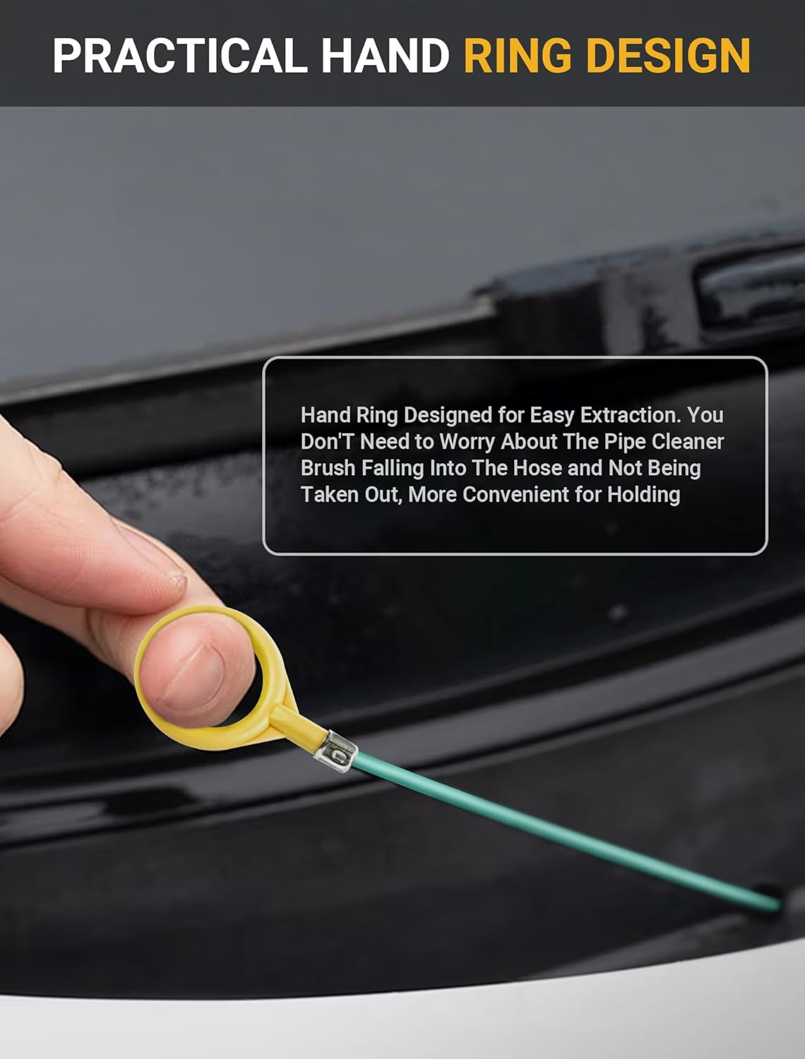 Upgraded Auto Sunroof Drain Cleaning Tool, 120 Inch Long Flexible Drain Brush Pi