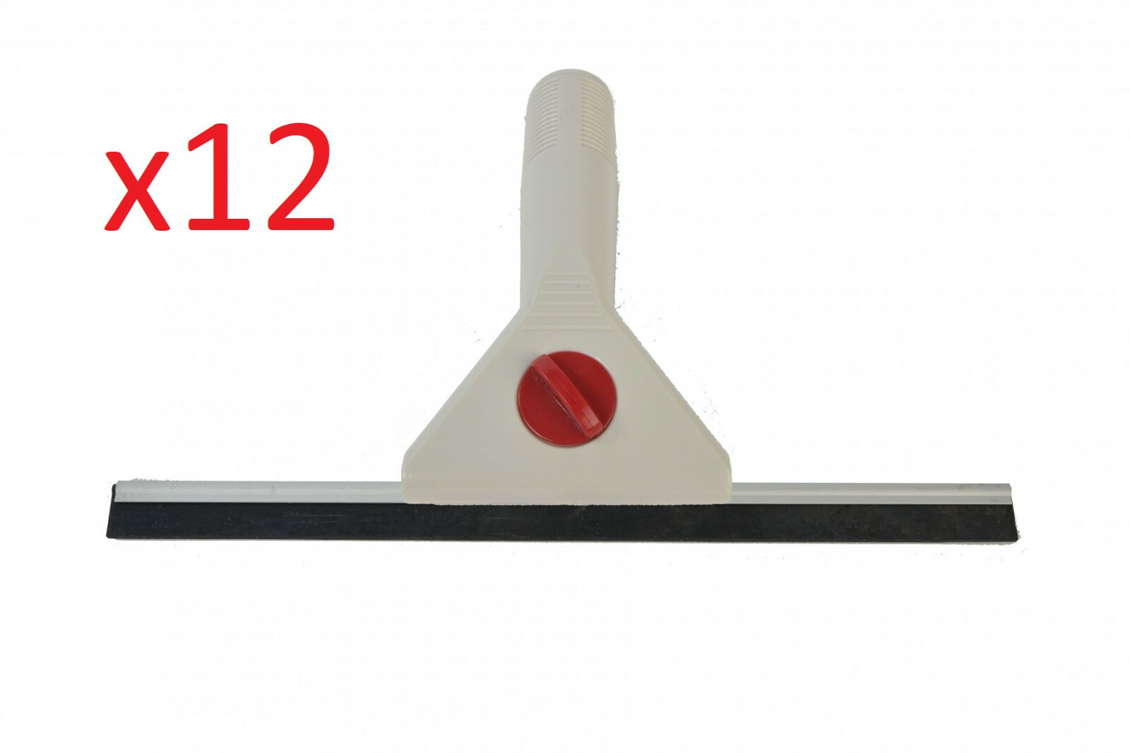 12 Janico 14″ Plastic Window Glass Cleaning Squeegee #4811 Handle & Blade
