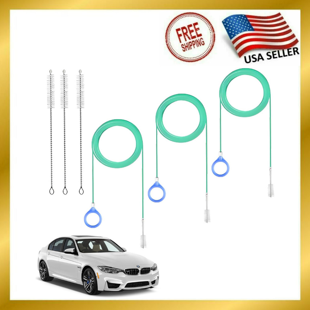3 Pcs Auto Sunroof Drain Cleaning Tool, 120 Inch Long Flexible Tube Cleaning Bru